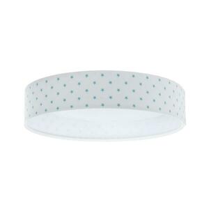 LED Mennyezeti lámpa GALAXY KIDS LED/24W/230V csillagok fehér/türkiz kép