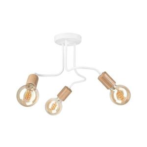 Felületre szerelhető csillár CONOR 3xE27/60W/230V tölgy/fehér kép