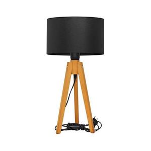 Asztali lámpa ALBA 1xE27/15W/230V fekete/tölgy kép