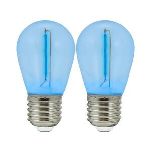 KÉSZLET 2x LED Izzó PARTY E27/0, 3W/36V kék kép