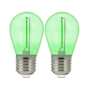 KÉSZLET 2x LED Izzó PARTY E27/0, 3W/36V zöld kép