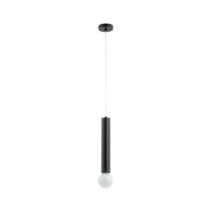 Csillár zsinóron TWISTER 1xE27/60W/230V fekete kép