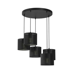 Csillár zsinóron LOFT SHADE 5xE27/60W/230V fekete kép