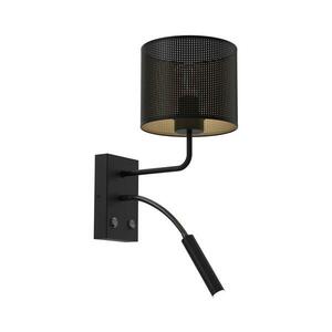 Fali lámpa LOFT SHADE 1xE27/60W+1xG9/8W/230V fekete/arany kép