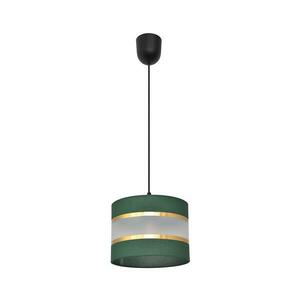 Csillár zsinóron HELEN 1xE27/15W/230V átm. 20 cm zöld/arany kép