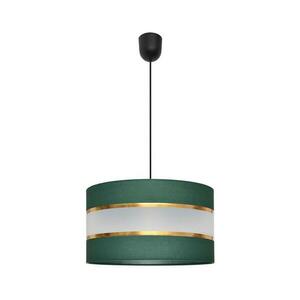 Csillár zsinóron HELEN 1xE27/15W/230V átm. 35 cm zöld/arany kép