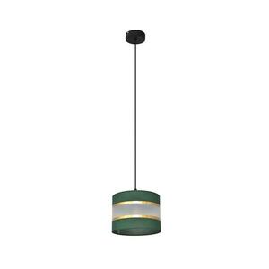 Csillár zsinóron HELEN 1xE27/15W/230V átm. 20 cm zöld/arany kép