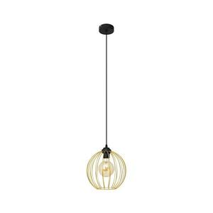 Csillár zsinóron MERCURE 1xE27/15W/230V arany/fekete kép