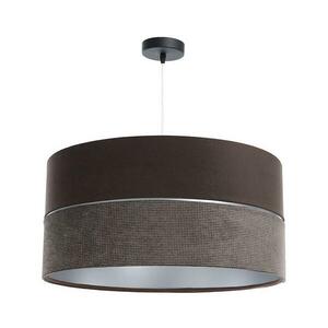 Csillár zsinóron TWIST 1xE27/60W/230V barna/ezüst kép