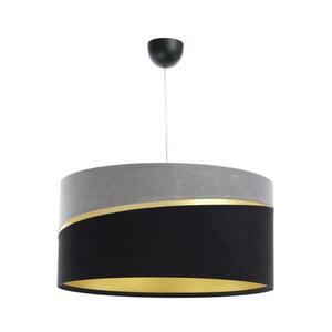 Csillár zsinóron SWING 1xE27/60W/230V fekete/szürke/arany kép