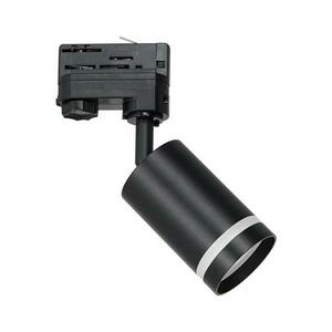 Spotlámpa 3 fázisú sínrendszerhez PIPE 1xGU10/25W/230V fekete kép