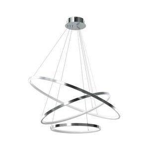 LED Csillár zsinóron ROTONDA LED/93W/230V matt króm kép