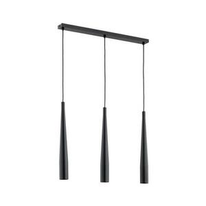 Csillár zsinóron KALINI 3xGU10/40W/230V fekete kép