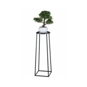 HowHomely Virágállvány LOFT 70x24 cm fekete kép