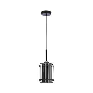 Csillár zsinóron JONERA 1xE27/40W/230V fekete kép