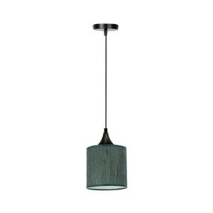 Csillár zsinóron PATTI 1xE27/60W/230V átm. 15 cm zöld kép