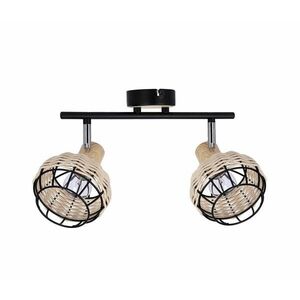 Spotlámpa TAJGA 2xE14/40W/230V rattan/fekete kép