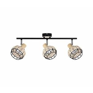 Spotlámpa TAJGA 3xE14/40W/230V rattan/fekete kép