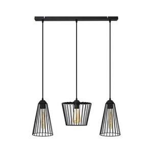 Csillár zsinóron TORRI 3xE27/15W/230V fekete kép