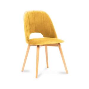 Konsimo Sp. z o.o. Sp. k. Étkezőszék TINO 86x48 cm sárga/bükkfa kép
