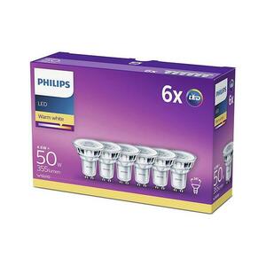Philips CSOMAG 6x LED Izzó Philips GU10/4, 6W/230V 2700K kép