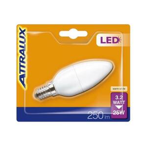 Attralux LED Izzó B35 E14/3, 2W/230V 2700K kép