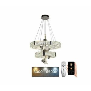 LED Dimmelhető kristály csillár zsinóron LED/70W/230V + távirányítás kép