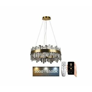 LED Dimmelhető kristály csillár zsinóron LED/80W/230V + távirányítás kép