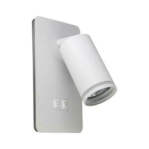 LED Fali spotlámpa PARIS 1xGU10/10W/230V + LED/6W/230V fehér kép