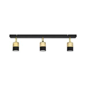LED Spotlámpa TUBSSON 3xGU10/4, 8W/230V fekete/arany kép