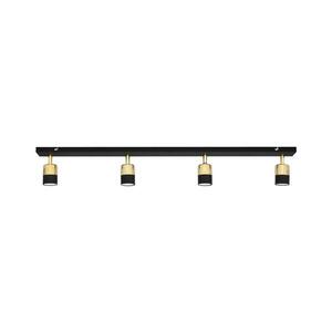 LED Spotlámpa TUBSSON 4xGU10/4, 8W/230V fekete/arany kép
