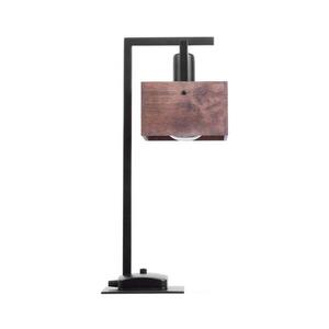 Asztali lámpa DAKOTA 1xE27/60W/230V fa/fekete kép