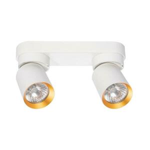 Spotlámpa ANDY 2xGU10/8W/230V fehér/arany kép