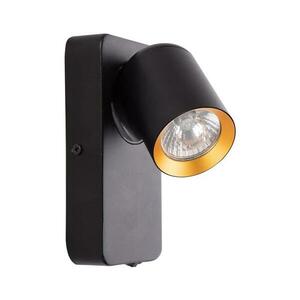 Fali spotlámpa ANDY 1xGU10/8W/230V fekete/arany kép
