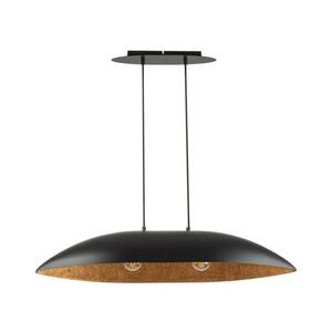 Csillár zsinóron GONDOLA 2xE27/60W/230V fekete/réz kép