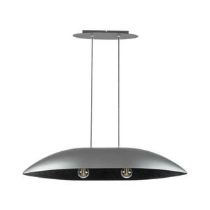 Csillár zsinóron GONDOLA 2xE27/60W/230V ezüst/fekete kép