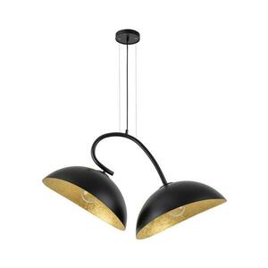 Csillár zsinóron SPACE 2xE27/60W/230V fekete/arany kép