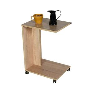 Adore Furniture Kisasztal 65x35 cm barna kép