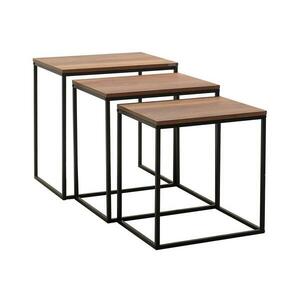Adore Furniture KÉSZLET 3x Kávésasztal barna kép