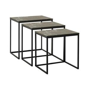 Adore Furniture KÉSZLET 3x Kávésasztal fekete kép