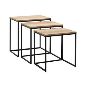 Adore Furniture KÉSZLET 3x Kávésasztal barna kép
