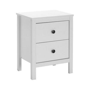 Adore Furniture Éjjeliszekrény 61x46 cm fehér kép