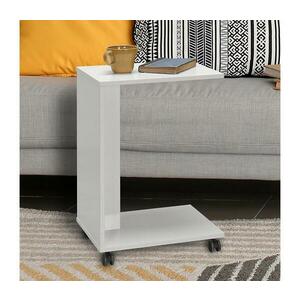 Adore Furniture Kisasztal 65x35 cm fehér kép