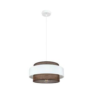 HEXE Csillár zsinóron CORSA 1xE27/60W/230V fehér/barna kép