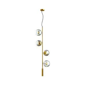 Eurolamp Csillár zsinóron 4xE27/10W/230V arany kép
