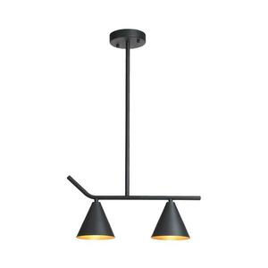 Eurolamp Csillár rúdon 2xE27/40W/230V fekete kép