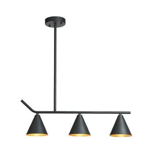 Eurolamp Csillár rúdon 3xE27/40W/230V fekete kép