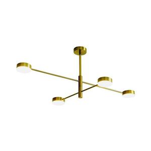 Eurolamp LED Csillár rúdon 4xLED/12W/230V 4000K arany kép