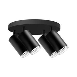 Fürdőszobai spotlámpa TURYN 4xGU10/10W/230V IP44 fekete kép