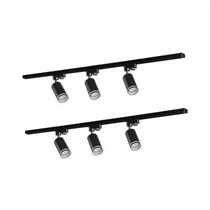 Spotlámpa sínrendszerhez PÁRIZS 6xGU10/10W/230V +2x1 m sín rendszer kép